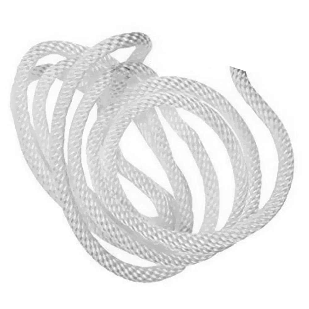 5 mm Pull Cord, Recoil Starter Rope for Lawnmower, Chainsaw, 100 metres / 328 ft Long Lawn Mower Replacement Pull Cord (White)