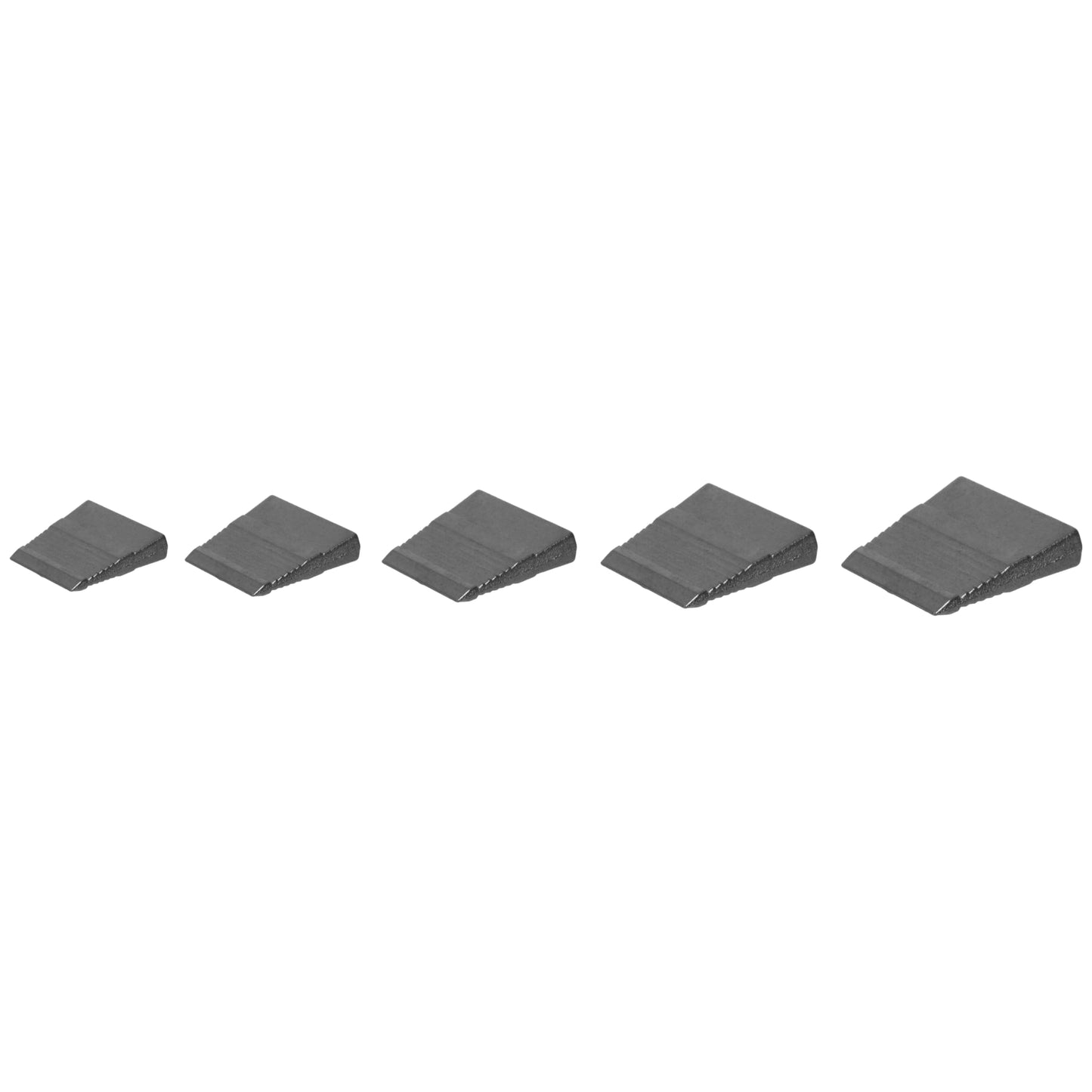 Hammer Wedge Set, Shaft Wedges, 5 pcs - 1 of Each Size, Made of Metal with a Serrated Structure