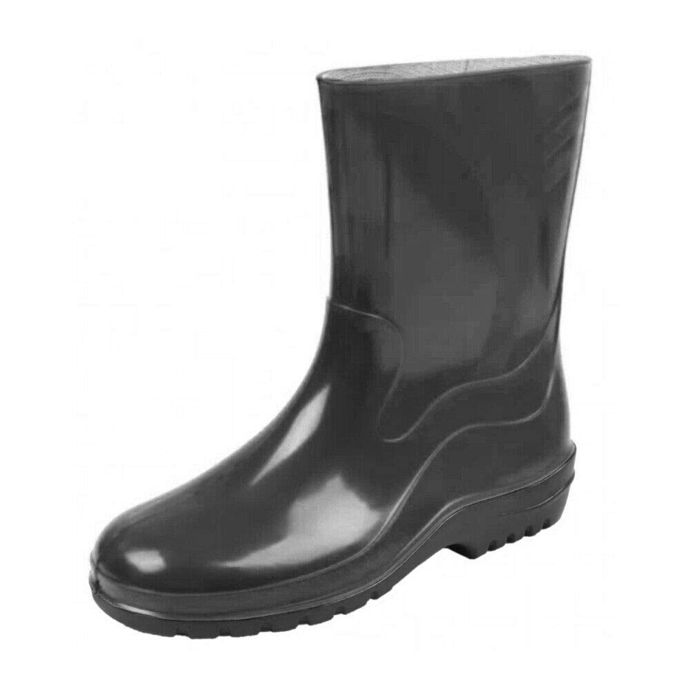 Black Women's Ladies Wellies Wellington Boots Rainy Boots Waterproof Durable Gardening (Size 8 UK / 41 EU)