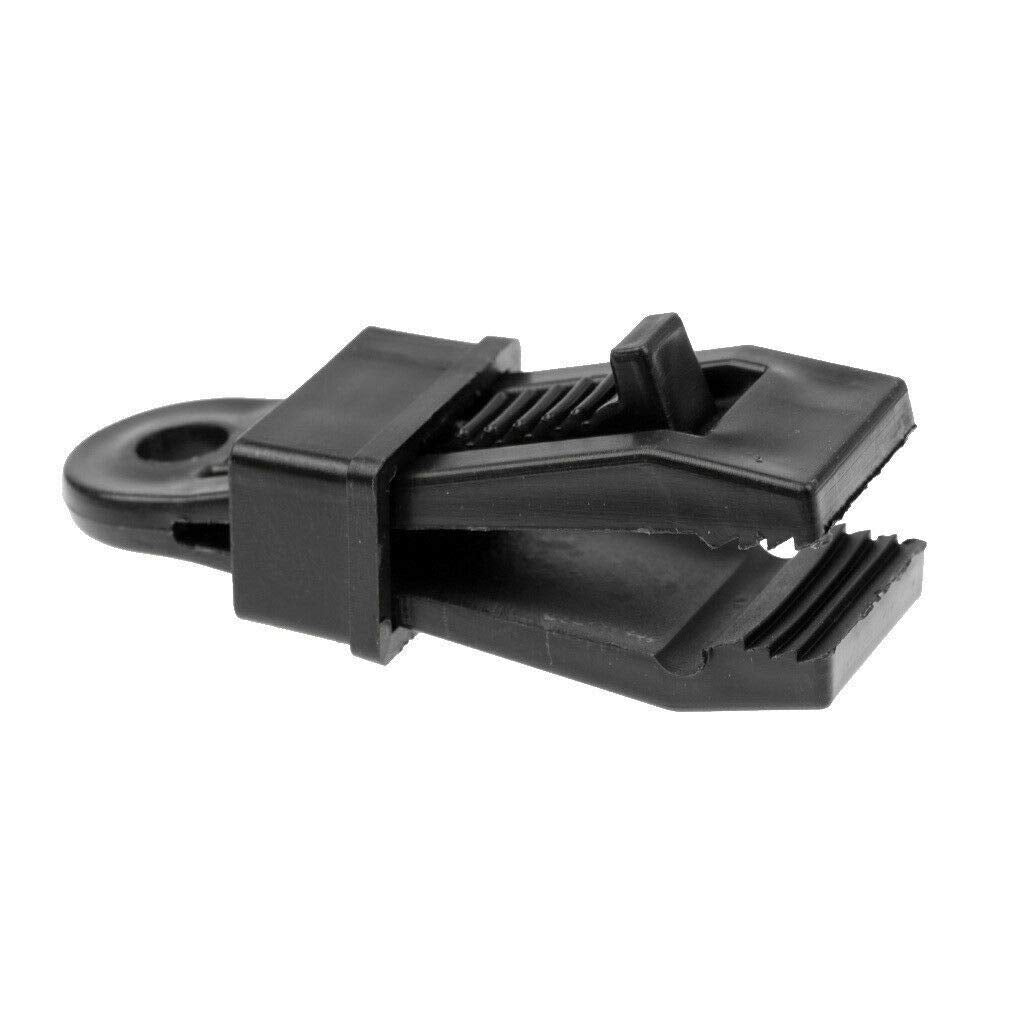 Pack of 10 Windproof Camping Tarpaulin Eyelet Clips Non-Piercing Tent Tie Down Cover