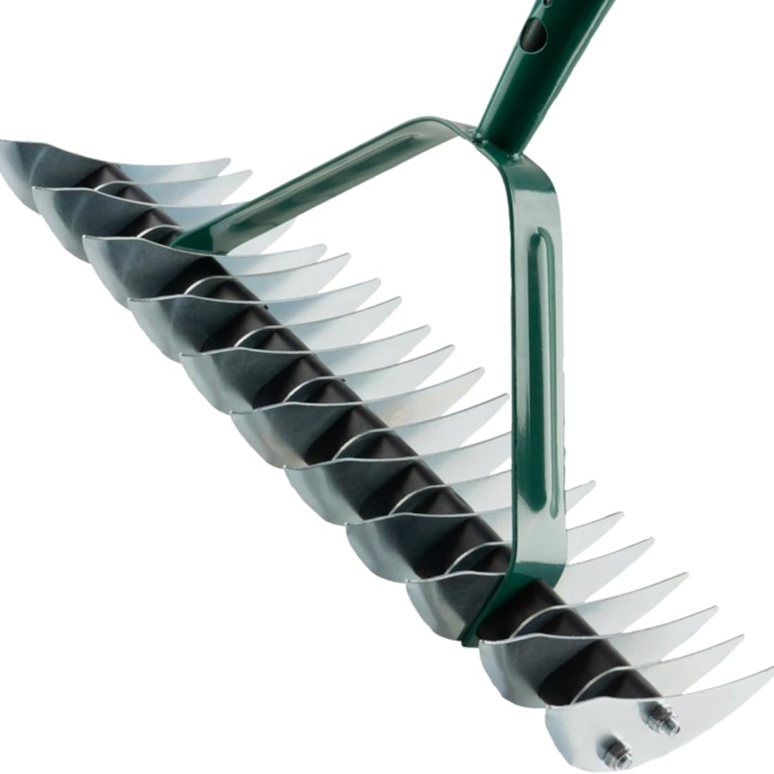 Lawn Aerator Scarifier Head, Effective Manual Lawn Grass Soil Maintenance, Hand Dethatching Rake, Moss Removal Garden Tool