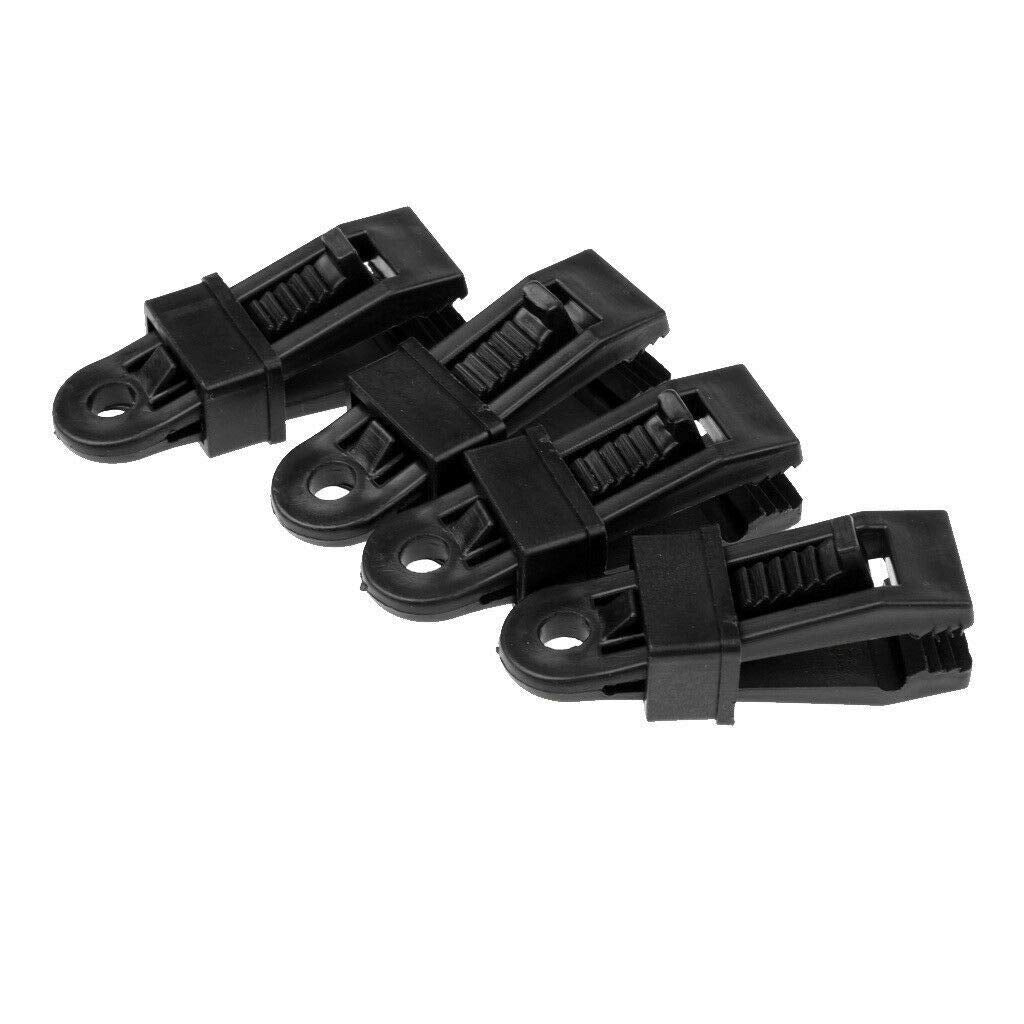 Pack of 6 Windproof Camping Tarpaulin Eyelet Clips Non-Piercing Tent Tie Down Cover