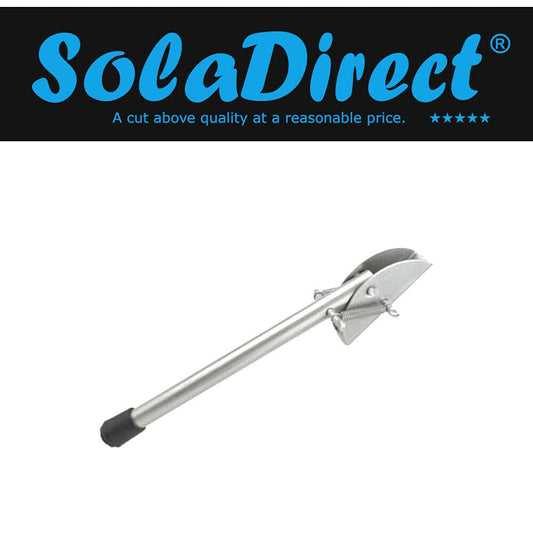 20 cm / 8 in Silver Kick Down Door Stop - Keep The Door Stay Open for Gate, Home, Office - Metal Door Stopper with Rubber Bumper