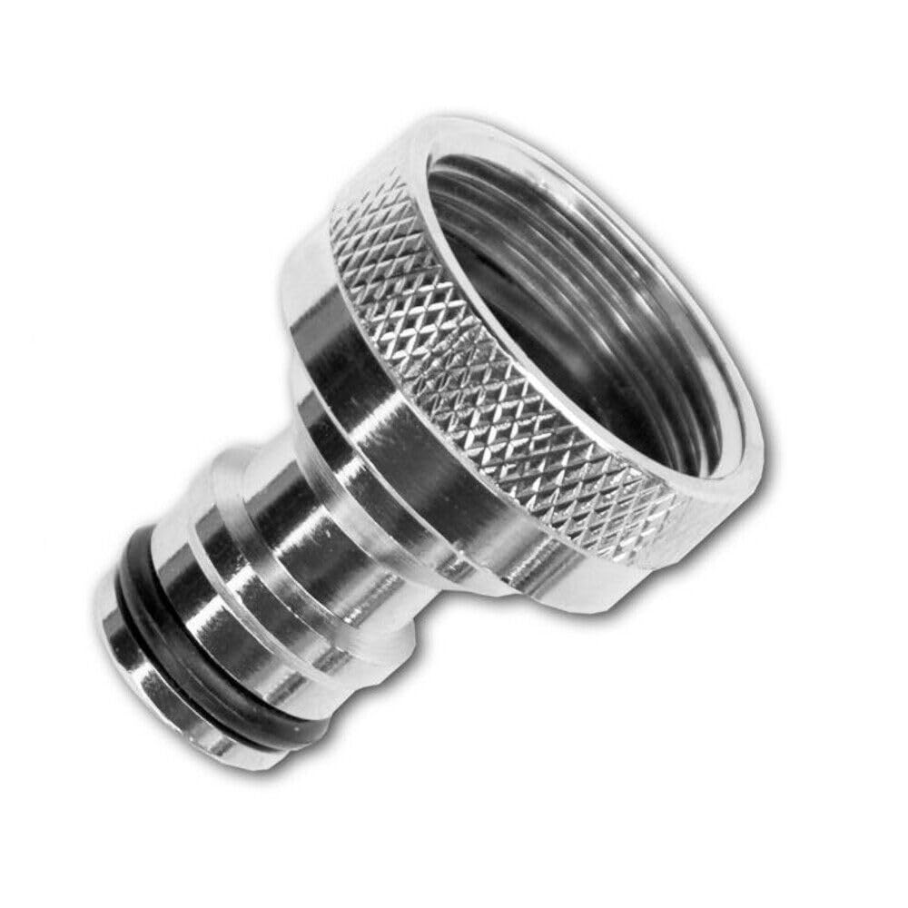 Brass Nickel Plated Hose Quick Connector 1" BSPF Garden Hose Fitting Tap Adaptor