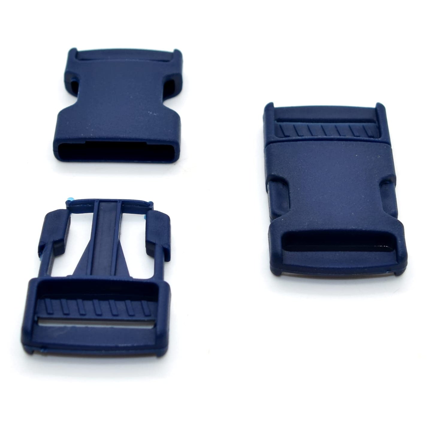 Side Release Buckles Clips for 20 mm Webbing, Luggage, Back Pack / Rucksack, Straps (Blue Navy, 2 pieces)