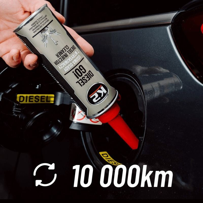 K2 Diesel Go 250ml Diesel Injector Cleaner - Fuel Additive for Common Rail, DPF and FAP Systems, High Pressure Injectors