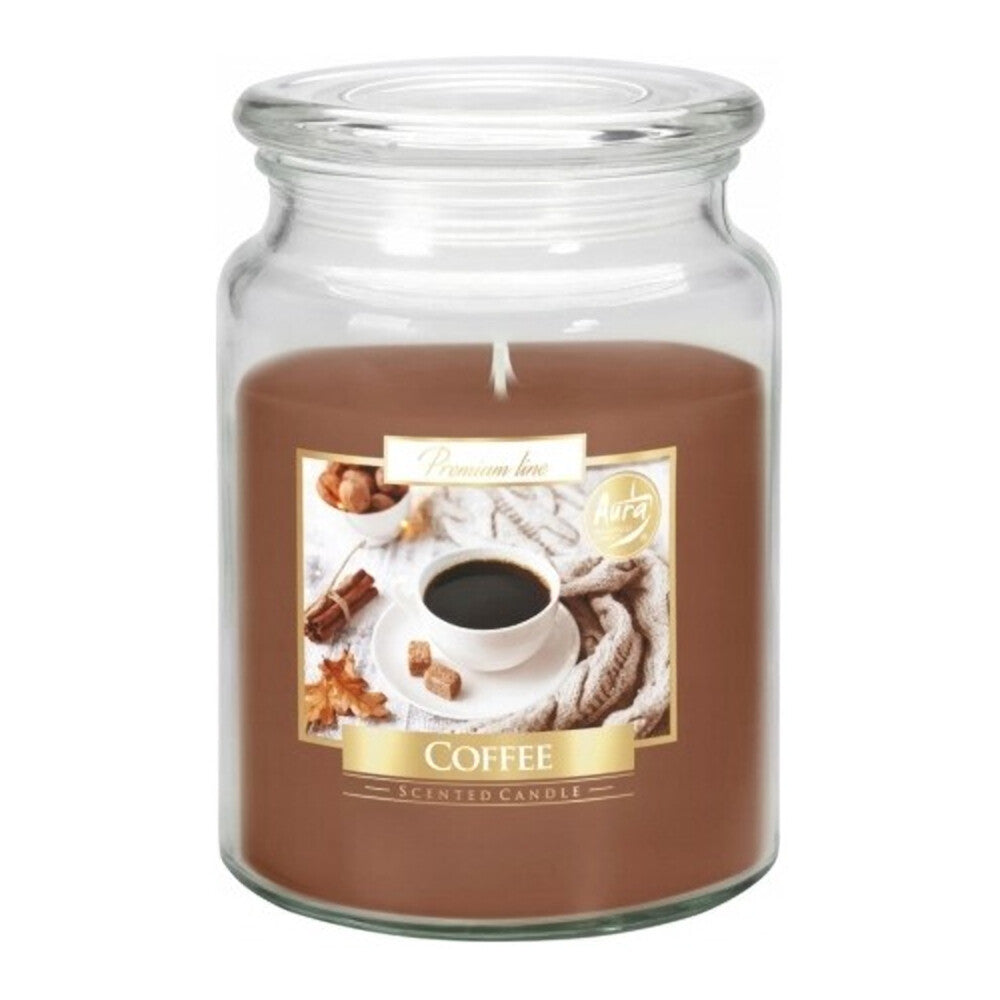 18oz Large Scented Candle In Glass Jar Fragrance Aromatic 100 Hr Burn Time (Coffee)