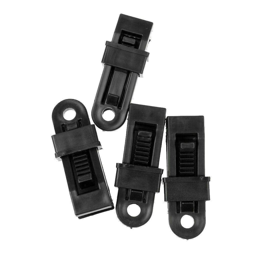 Pack of 6 Windproof Camping Tarpaulin Eyelet Clips Non-Piercing Tent Tie Down Cover