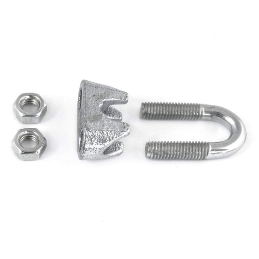 4 x 3 mm U Bolt Rope Clip Clamp Fixing Loose Ends of Wire, Jute and Polypropylene Ropes