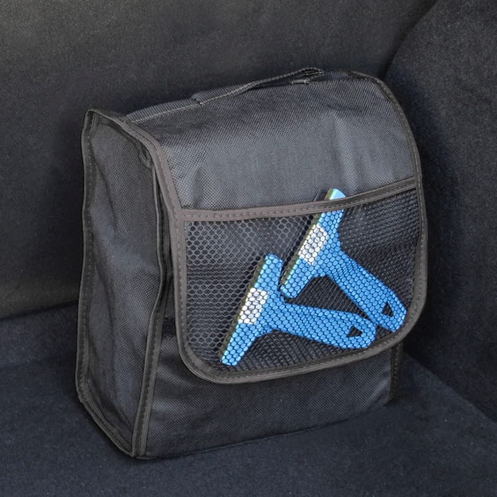 Car Boot Organiser Bag Anti Slip Foldable for Boot Storage Case Tool Bag Boot Tidy Bag, Suitable for All Vehicles, Black (Medium)