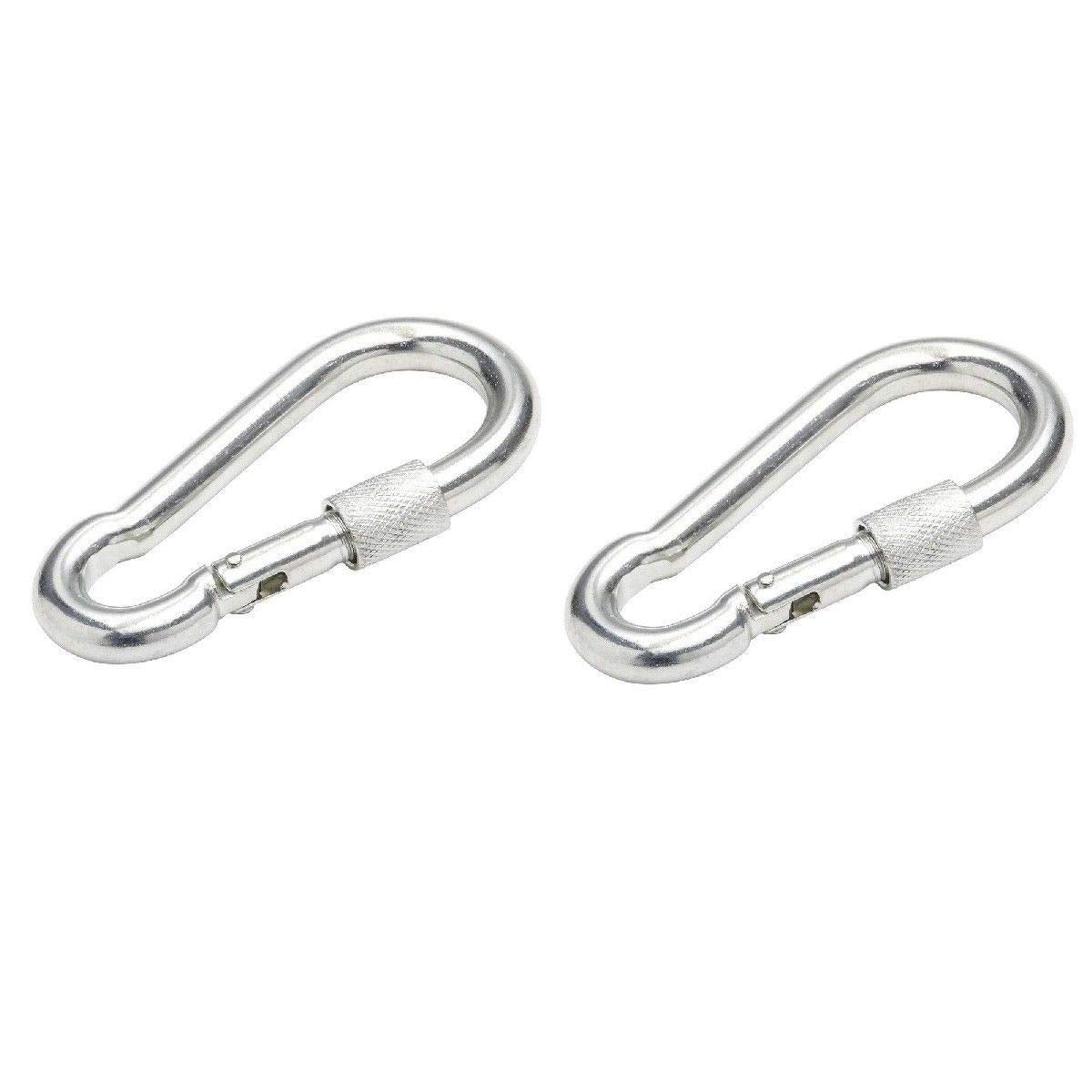 6 x 5 mm Locking Carabiner Spring Loaded Snap Hook Clip Buckle