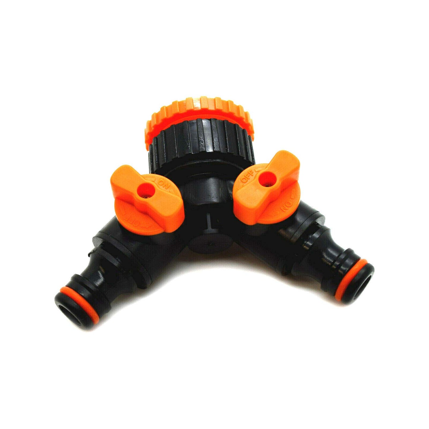 2 Way Garden Hose Splitter 2 Way Hose Connector Water Flow Regulator and Shut Off