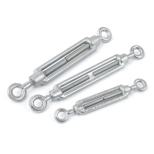 5 pcs of M10 Eye - Eye Turnbuckle Tensioner for Wire Tension Garden Rope Hooks Cable Garden Support Wire Turnbuckle Strainer