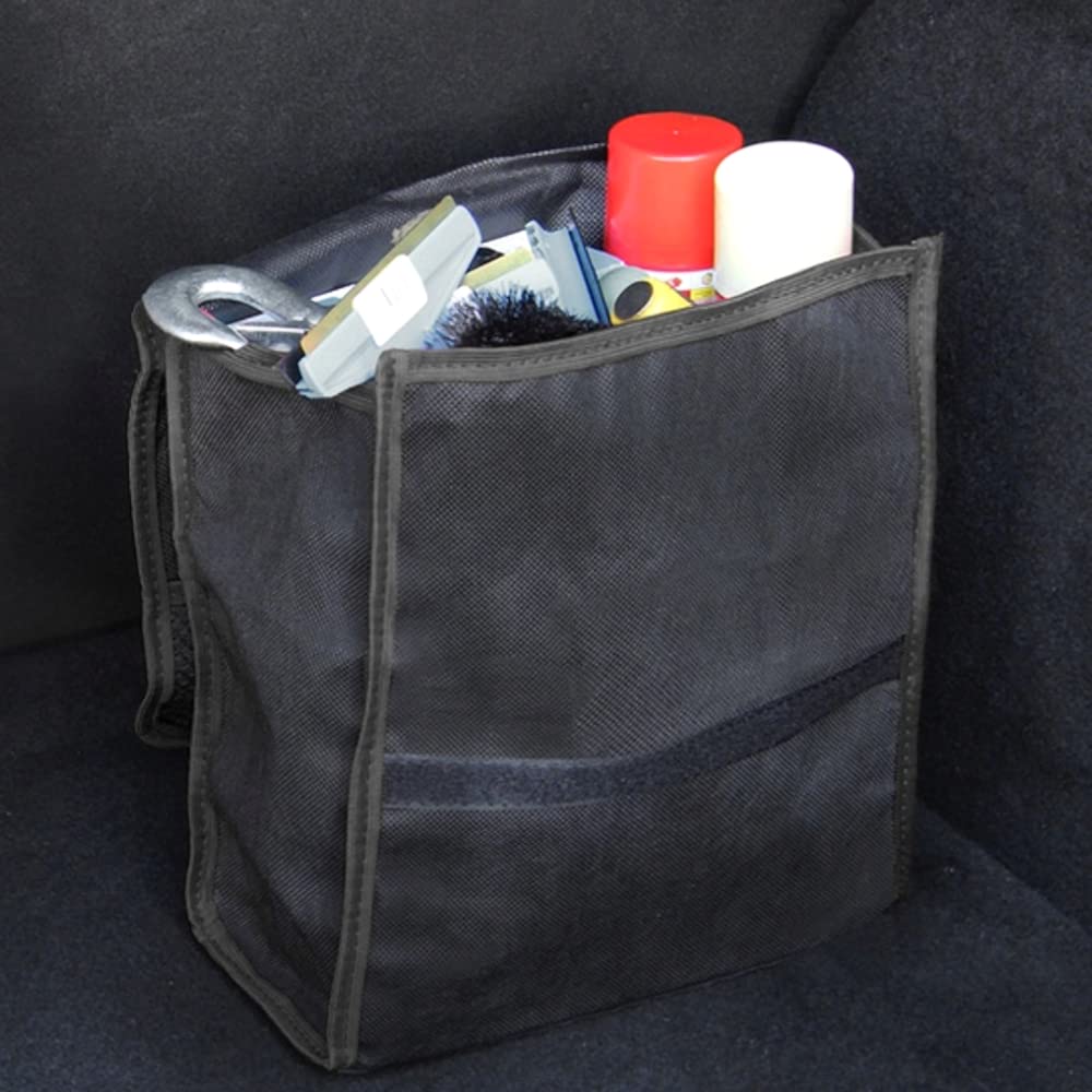 Car Boot Organiser Bag Anti Slip Foldable for Boot Storage Case Tool Bag Boot Tidy Bag, Suitable for All Vehicles, Black (Medium)