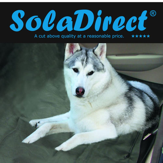 Dog Car Seat Cover Protector with Seat Anchors, Dog Travel Hammock - Protects from Scratches, Hair, Mud, Universal Fit, Durable