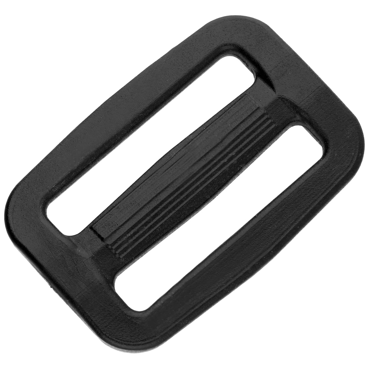 3 Bar Tri Glide Sliders Buckles Fasteners for 25 mm / 1 in Webbing Strap, Backpack, Bag - Black, Plastic (Pack of 10)