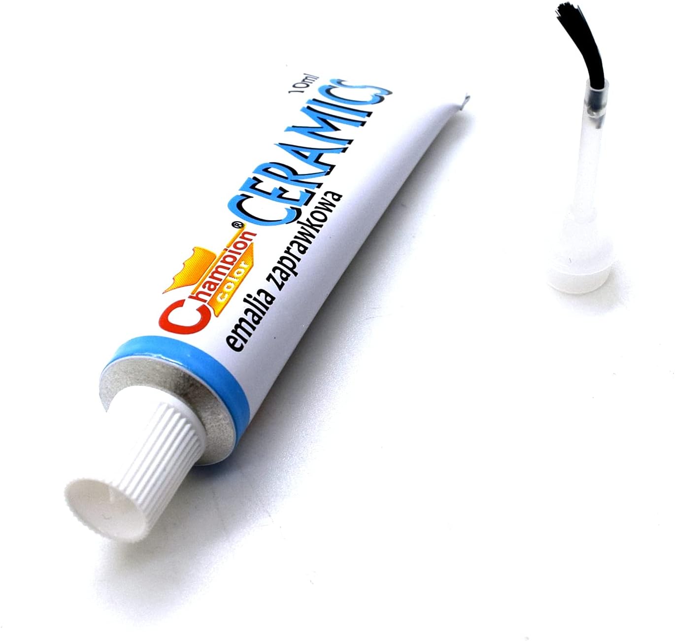 Enamel White Touch Up Paint, 10 mL Easy and Quick Drying Chip Repair Kit, Compatible with Kitchen Appliances, Shower, Sink, Fridge