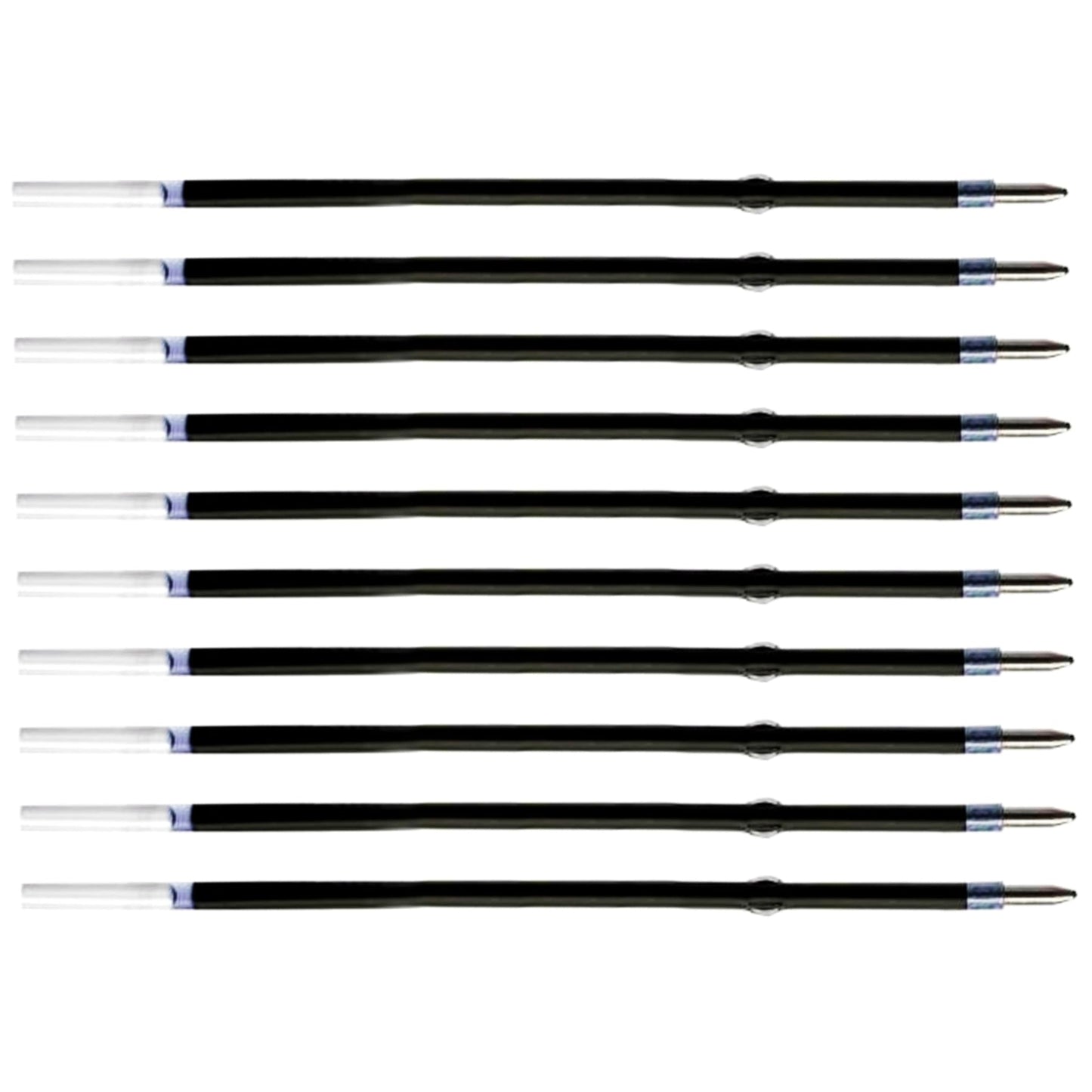 10 Pcs Ballpoint Pen Refills, Length 107 mm, Retractable Pen Refills, Smooth Writing, Smudge Free Ballpoint Pen Refills (Blue)
