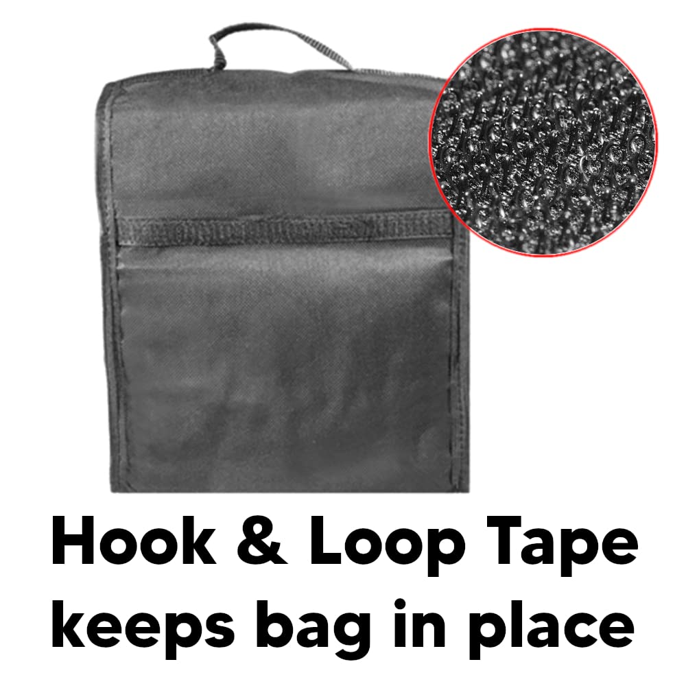 Car Boot Organiser Bag Anti Slip Foldable for Boot Storage Case Tool Bag Boot Tidy Bag, Suitable for All Vehicles, Black (Medium)