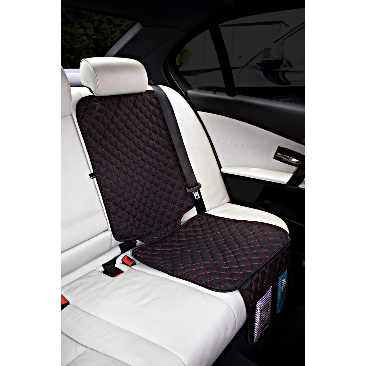 Car Baby Seat Protector Mat with Organiser Child Safety Waterproof Cushion Cover