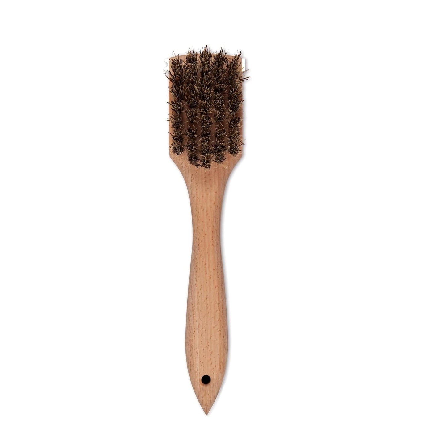 BBQ Barbecue Grill Cleaning Brush with Metal Scraper Barbecue Bristles Cleaner for Easier and Effective Clean