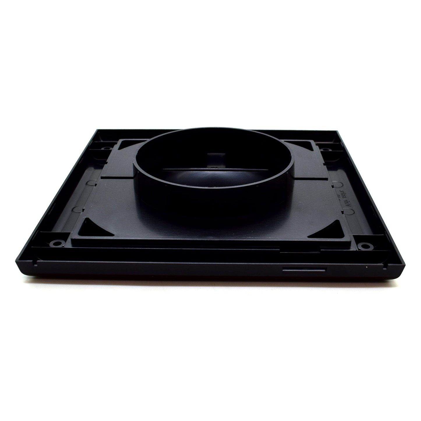 Black Gravity Grille 125 mm / 5" External Ducting Air Vent with Round Spigot and Non-Return Gravity Shutters for Extractor Fans