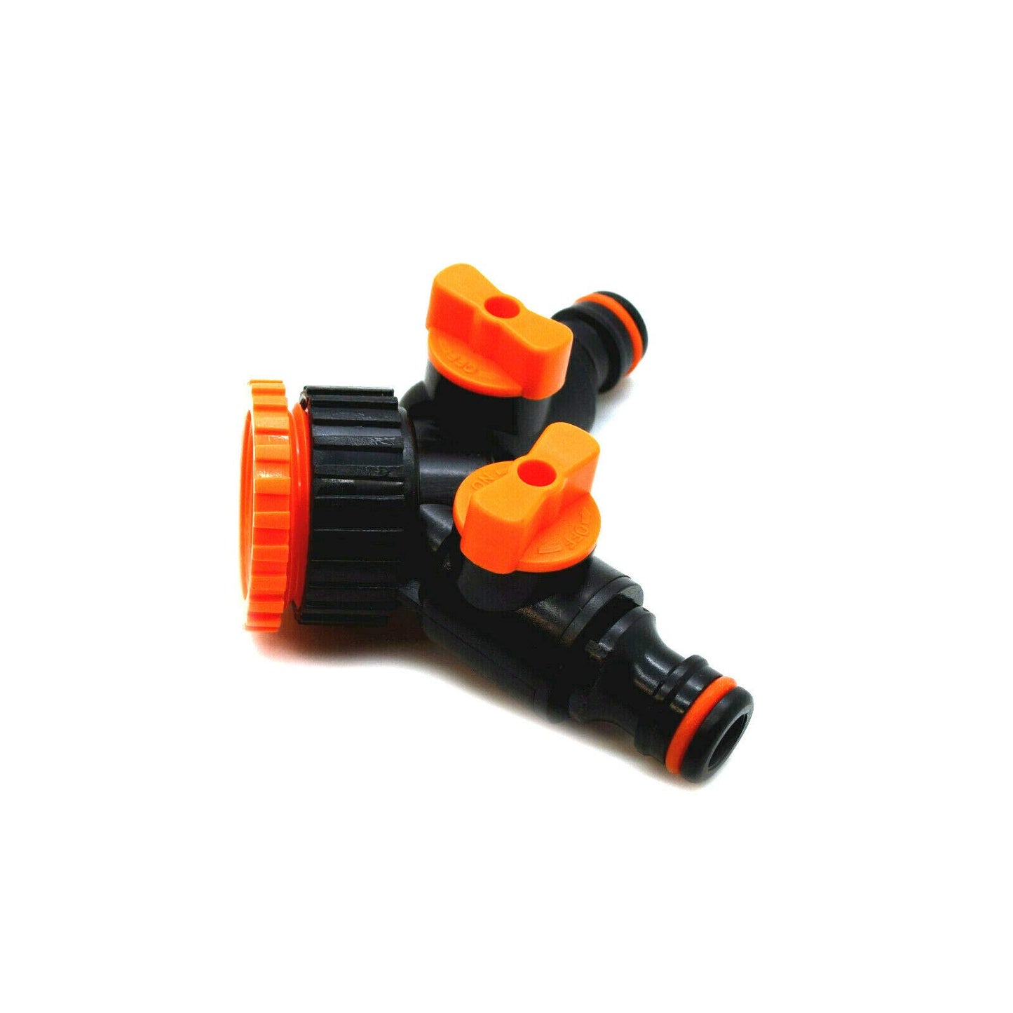 2 Way Garden Hose Splitter 2 Way Hose Connector Water Flow Regulator and Shut Off