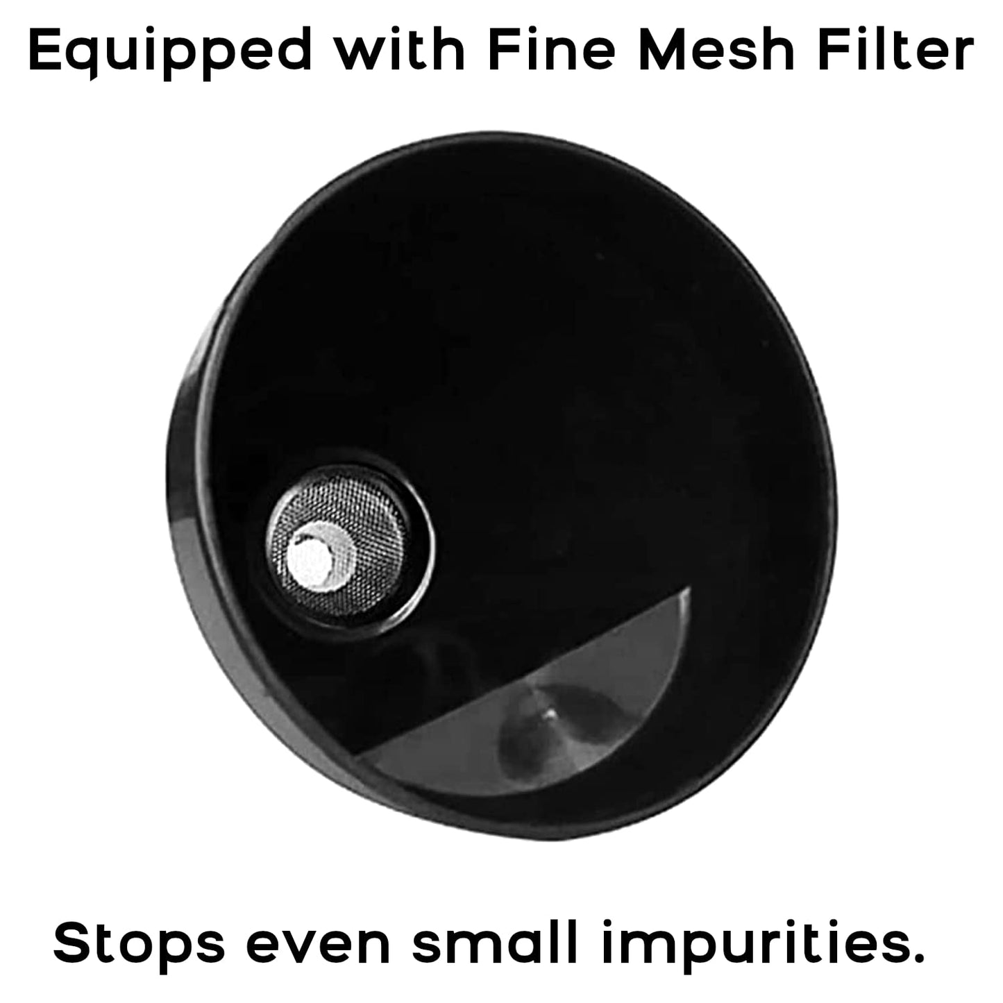 Fuel Funnel Angled with Fine Mesh Filter for Easy Refilling, Lightweight Plastic Funnel, Practical, Versatile