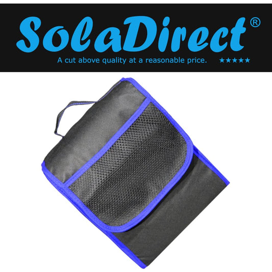 Car Boot Organiser Bag Anti Slip Foldable for Boot Storage Case Tool Bag Boot Tidy Bag, Suitable for All Vehicles, Black & Blue (S)