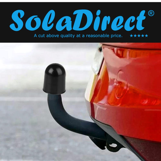 Tow Ball Cover Universal 50 mm / 2" Trailer Hitch Ball Cover in Black, Tow Bar Cover, Car Wash Proof, Abrasion & Dirt Protection