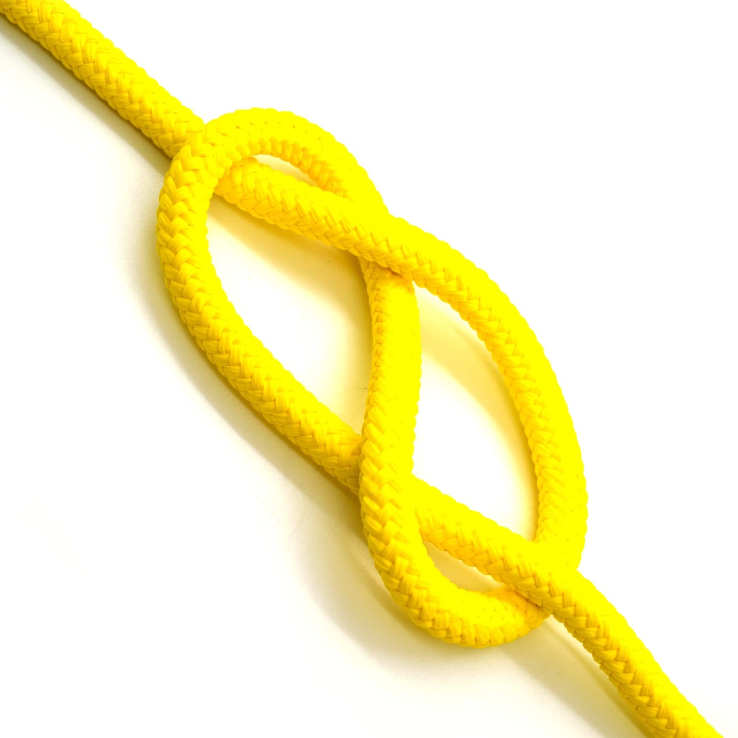 5mm x 100 metres / 328 ft of Yellow Polypropylene Rope, Solid Braided Poly Rope Cord Twine for Boating, Yachting, Camping