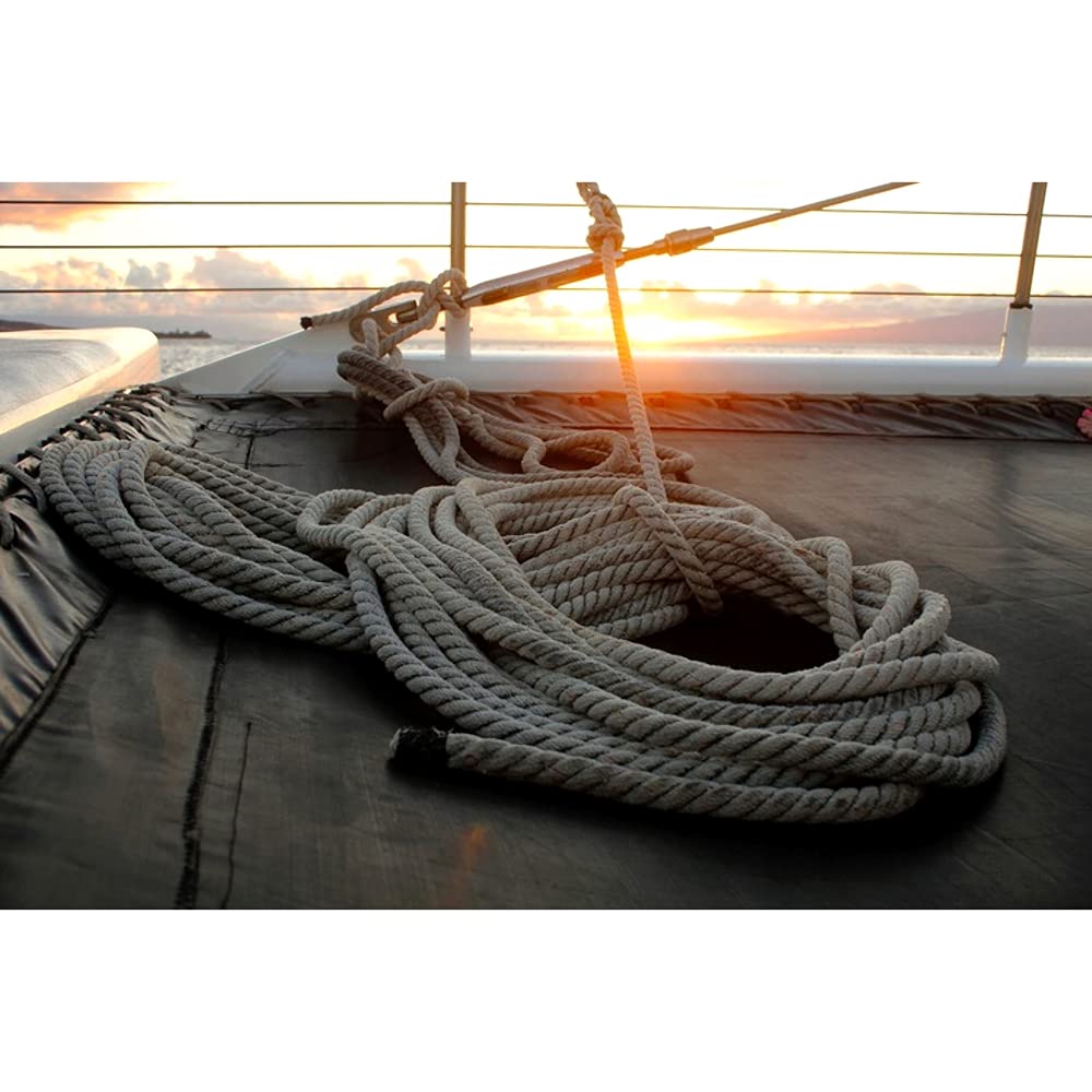 30 mm Jute Rope, 10 metres / 32 ft Long, Strong Natural Hessian Cord, Perfect for Decking, Gardening, Bundling, Camping, DIY