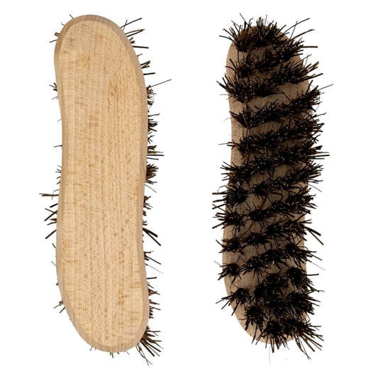 2 x Wooden Scrubbing Brush, Large Hard Bristle Brush, Stiff Bassine, Scrubbing Brush for Cleaning Hard Surfaces, Floors, Walls