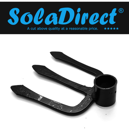 Hoe Cultivator Soil Digging Dutch Hand Fork Gardening and Landscaping Tool Solid Steel (Type 6, Head only)