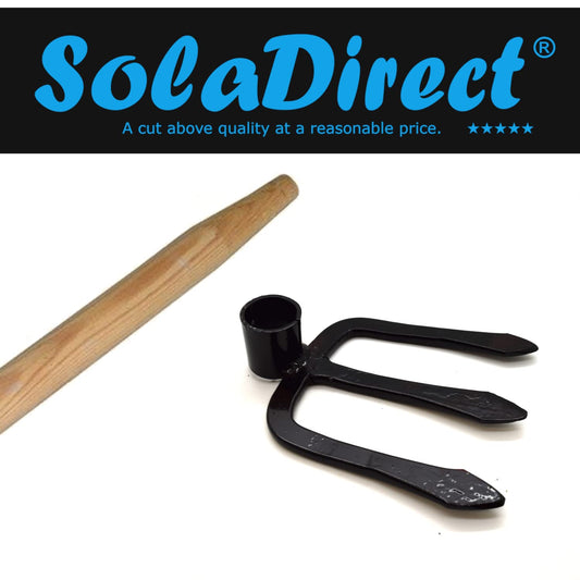 Hoe Cultivator Soil Digging Dutch Hand Fork Gardening and Landscaping Tool Solid Steel (Type 6, with 110 cm Long Handle)