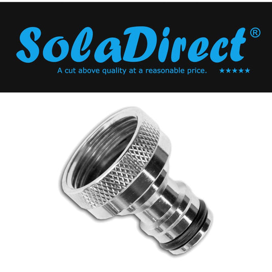 Brass Nickel Plated Hose Quick Connector 1" BSPF Garden Hose Fitting Tap Adaptor