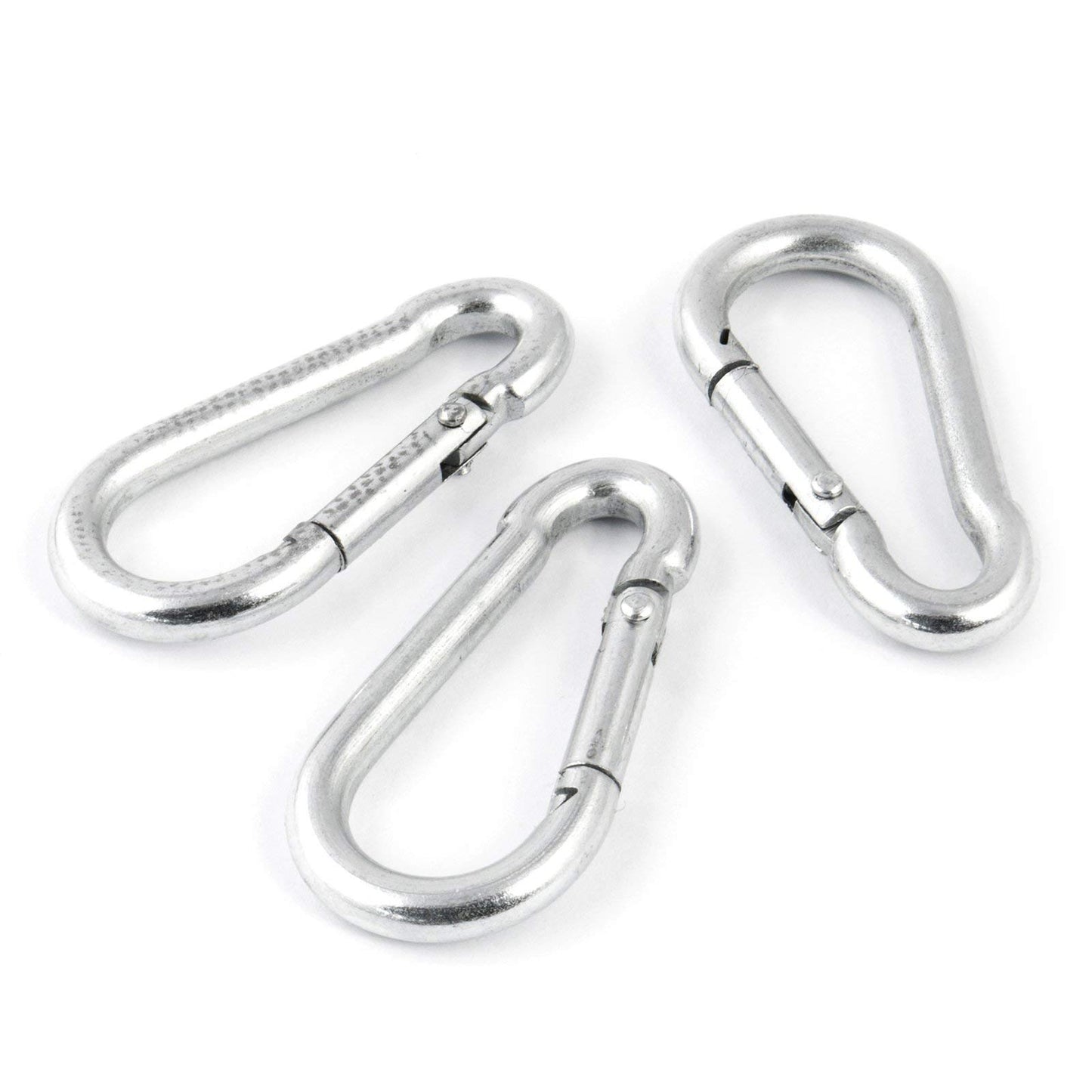 2 pcs of 7 mm x 70 mm Carabiner Spring Loaded Snap Hook Clip Buckle