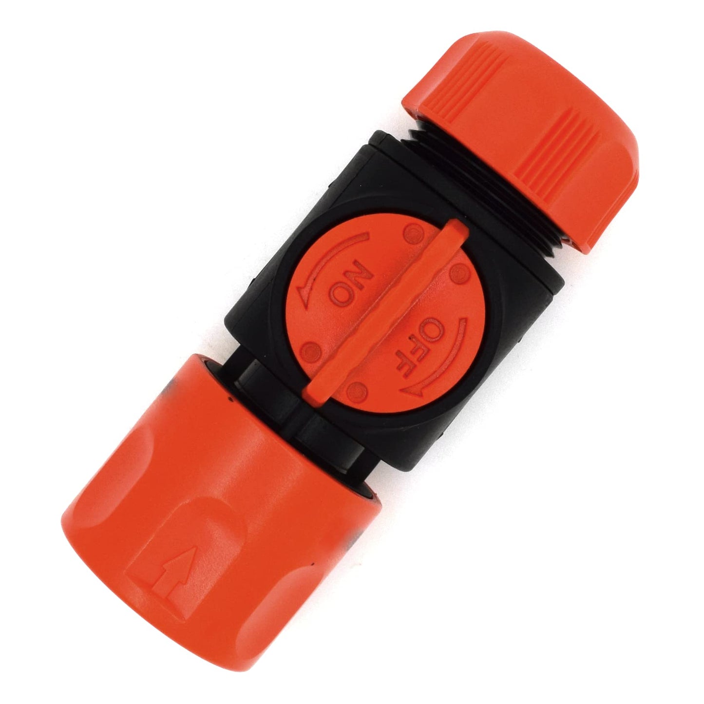 Female In-Line Hose Connector with Built-in Valve for Join Garden Hose Pipe Tube Male and Female Connector Extender (Pack of 1)