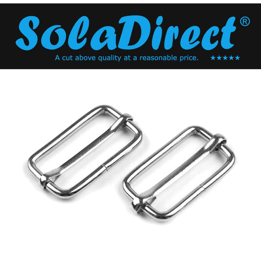 10 x 50 mm 3 Bar / Tri Glide Sliders Buckles Fasteners Backpack, for Webbing Strap, Bag, Accessories, Metal, Silver