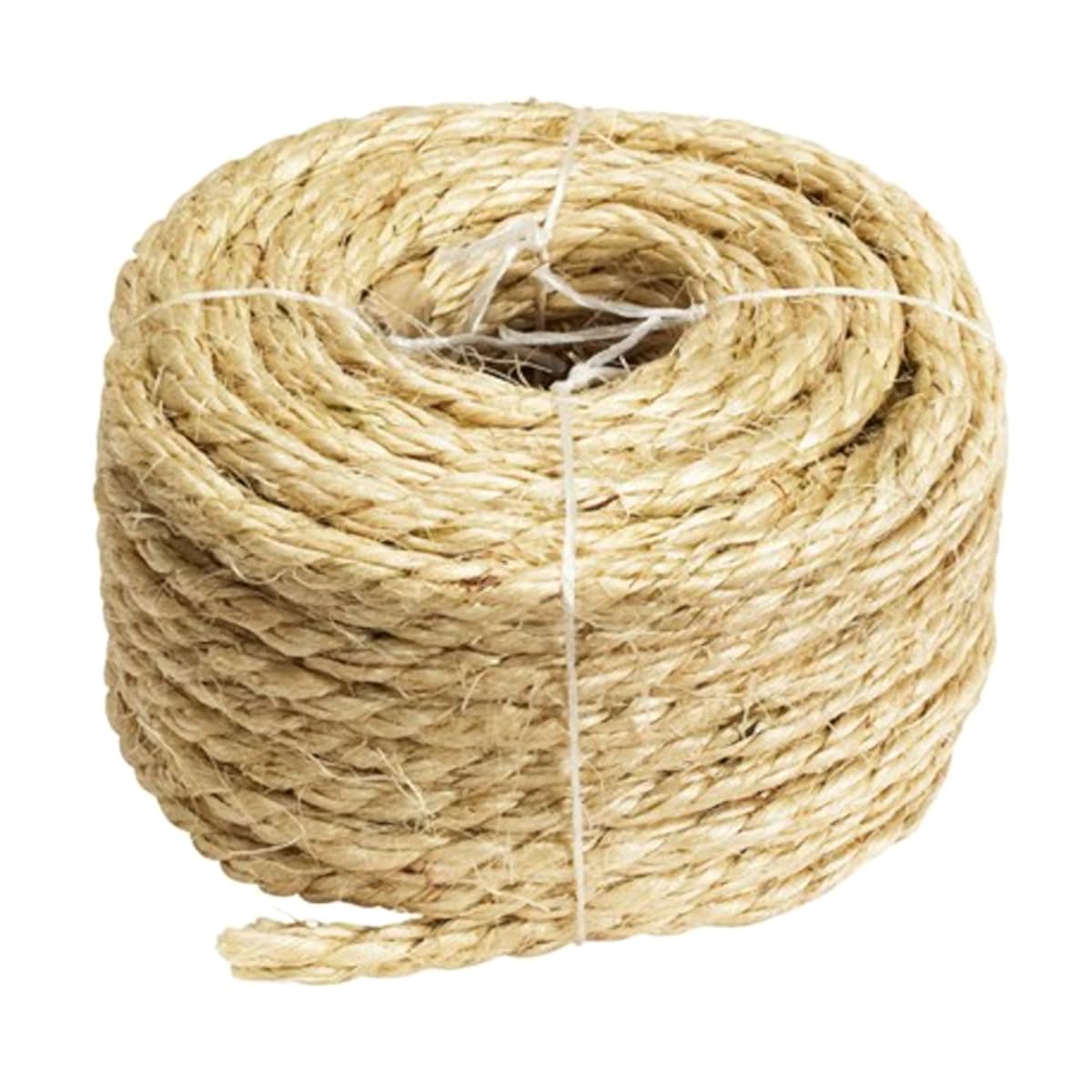 Sisal Rope for Cat Scratcher Cat Tree Repairing - 10 m / 32 ft of 8 mm Natural Sisal Rope for Scratching Post Tower Replacement