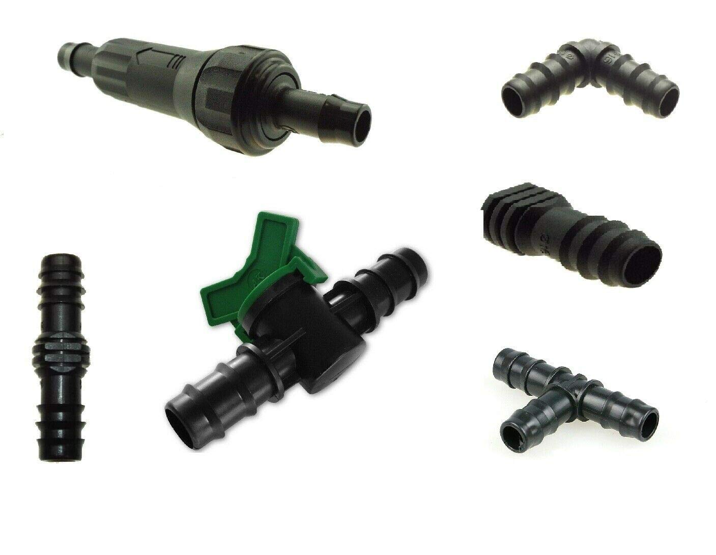 10 x 13 mm Straight Fitting/Connector Garden Irrigation Watering for LDPE Pipe
