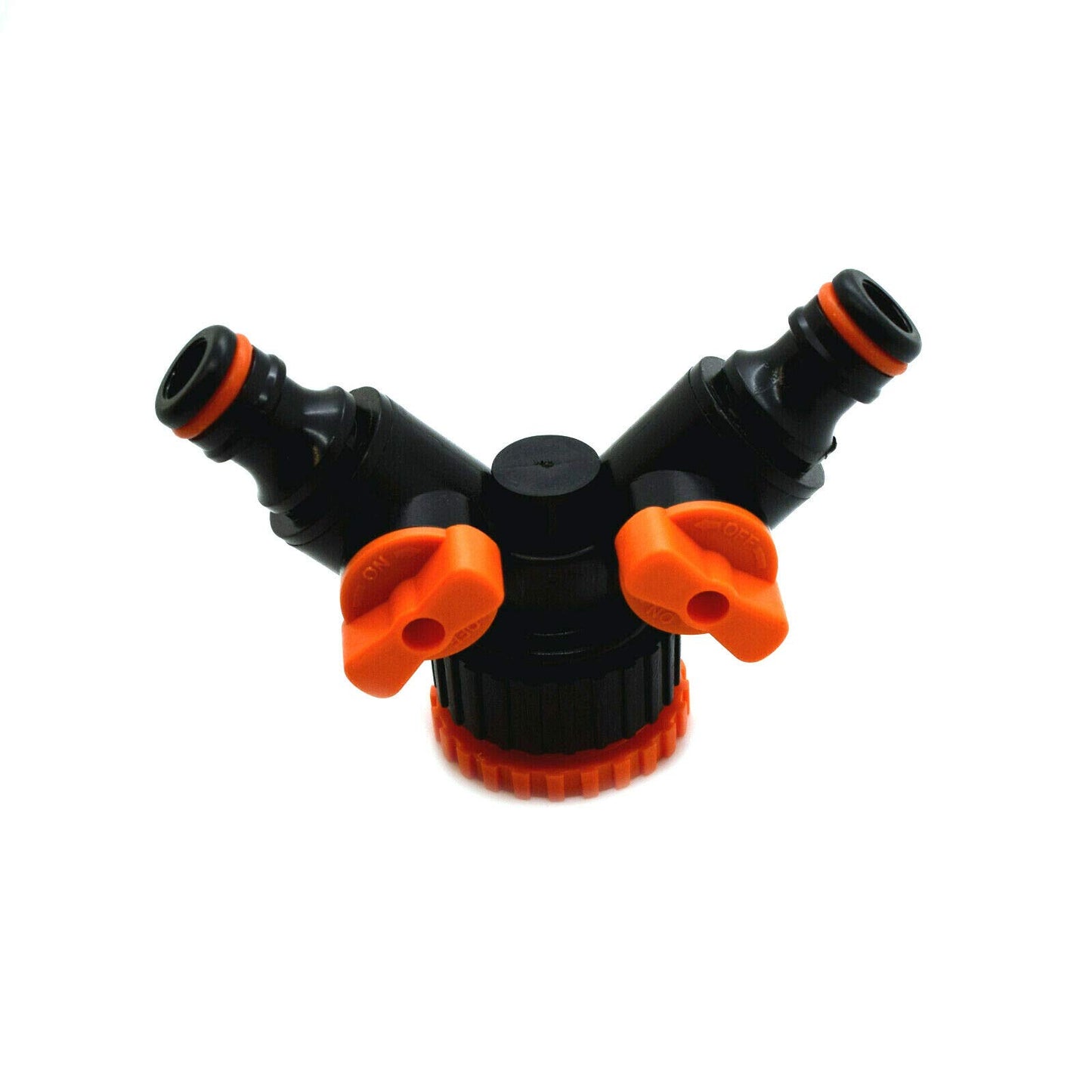 2 Way Garden Hose Splitter 2 Way Hose Connector Water Flow Regulator and Shut Off