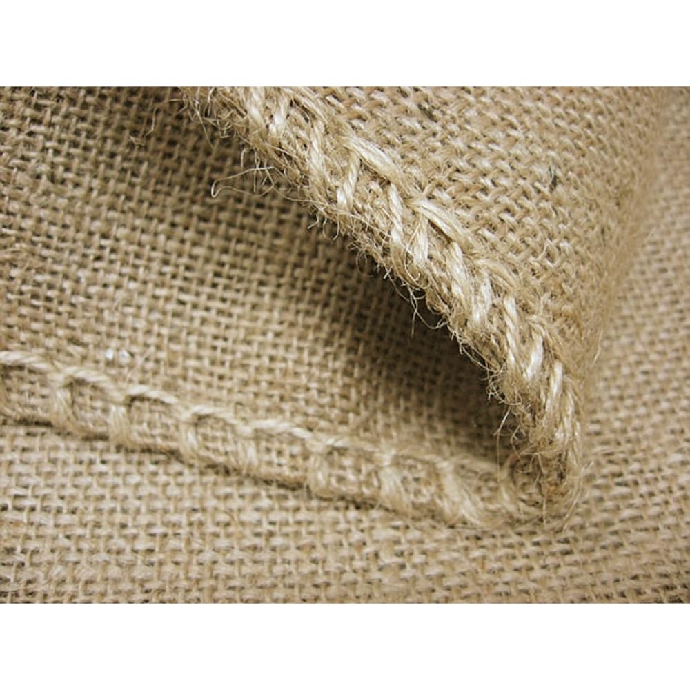 2 x Natural Hessian Jute Sacks, X Large Hessian Storage Bags, 50 x 80 cm / 25 Kg, Biodegradable, Breathable, Strong, Tearproof