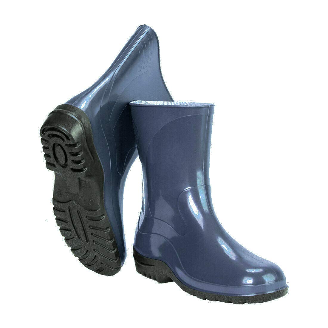 Navy Blue Women's Ladies Wellies Wellington Boots Rainy Boots Waterproof Durable Gardening (Size 7 UK / 40 EU)