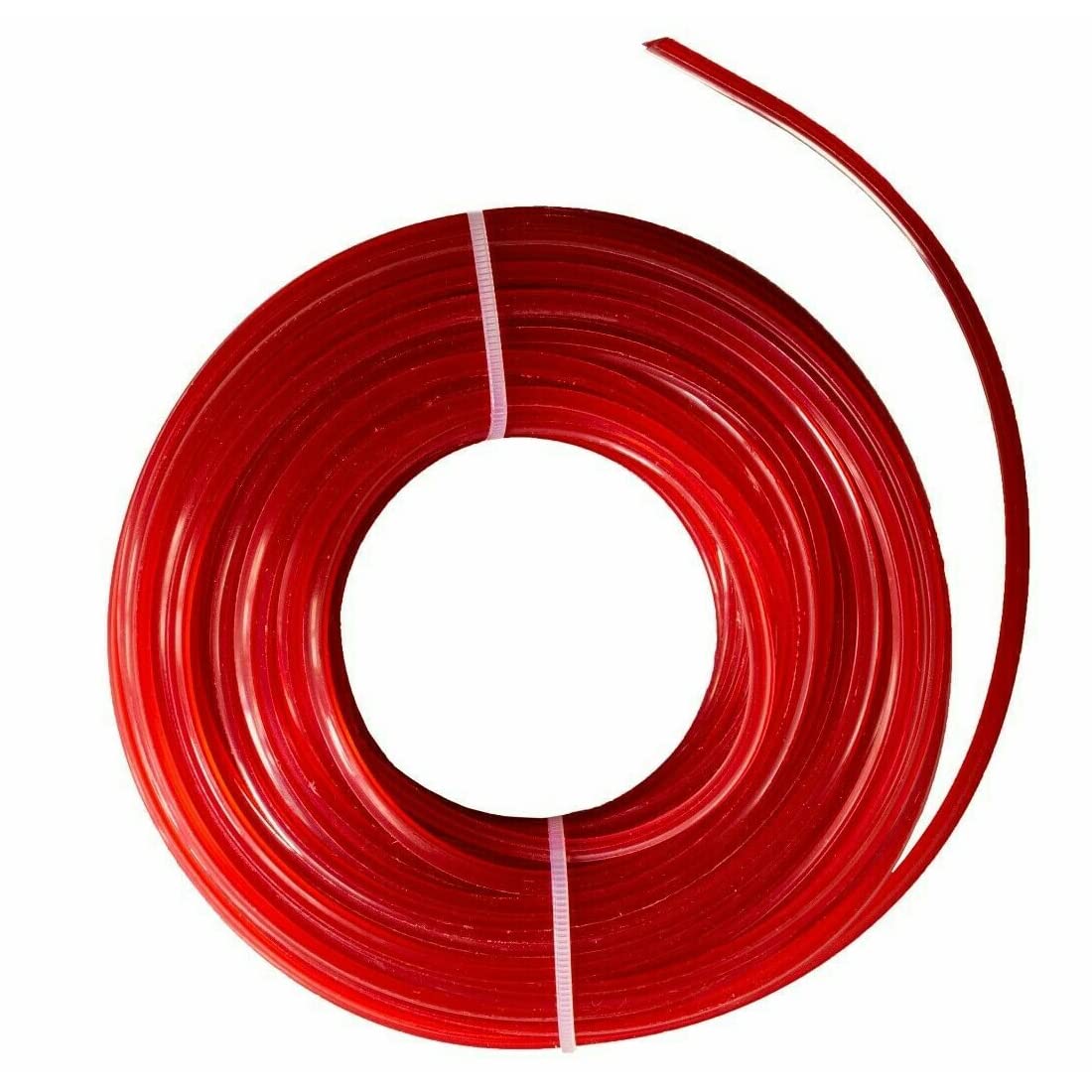 1.6 mm x 15 m Nylon Strimmer Trimmer Line Star Shaped Heavy Duty Brush Cutter Wire - Red
