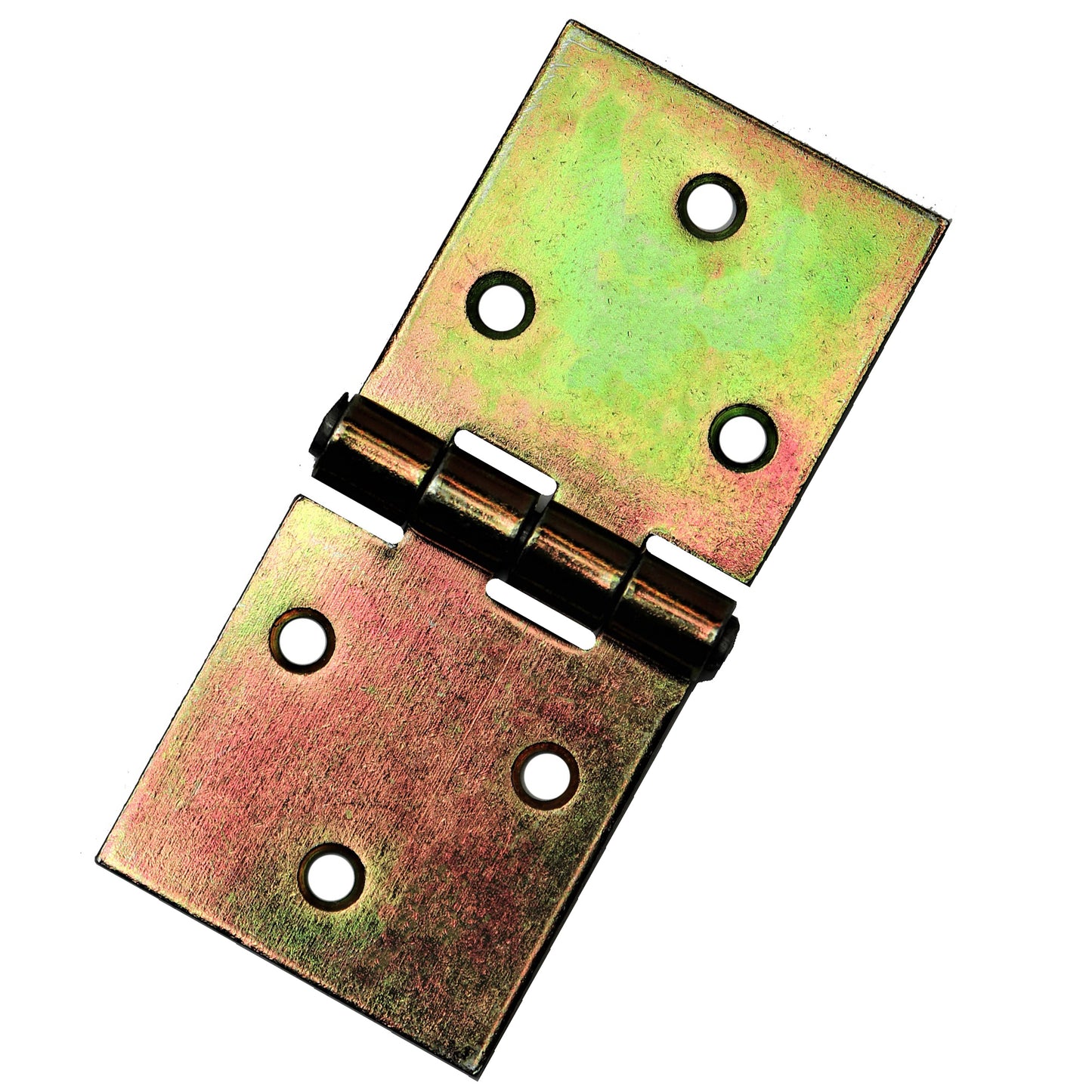Pack of 1 x 100 mm Backflap Hinge Galvanised, Steel Back Flap Hinges, Weather Resistant, Rust Corrosion Proof, Strap Hinges