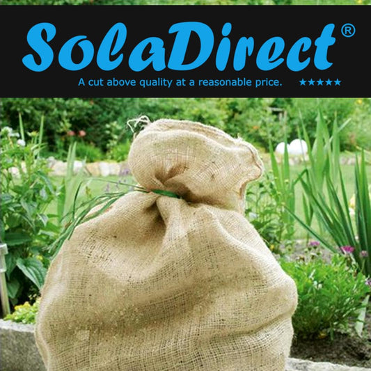 6 x Natural Hessian Jute Sacks, XX Large Hessian Storage Bags, 60 x 100 cm / 30 Kg, Biodegradable, Breathable, Strong, Tearproof