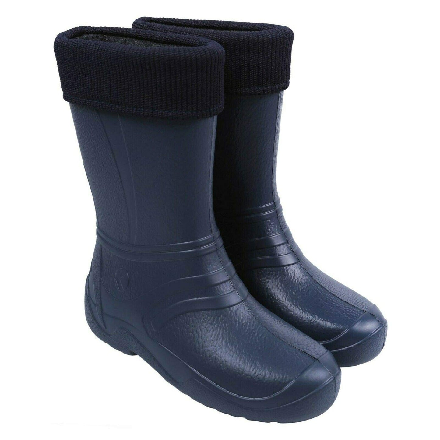 Navy Blue Women's Ladies Wellies Lightweight EVA Wellington Boots Rain Boots Waterproof Durable Gardening (Size 5 UK / 38 EU)