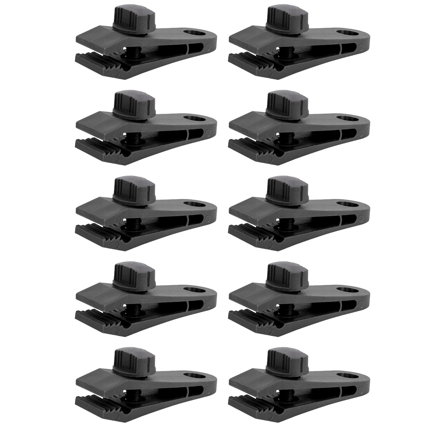 Tarpaulin Clips Heavy Duty Tarp Clips Crocodile Mouth Tent Clips Multipurpose with Tighten Lock Grip Thumb Screw (Pack of 10)
