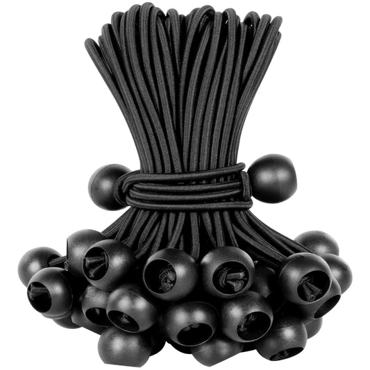 30 x 10" Tarpaulin Bungees Balls Tarp Bungee Cord for Banners, Tarpaulins, Pavilions, Tents, Tent Bungee Hooks, Tarpaulin Holders